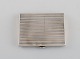 Scandinavian silversmith. Art deco cigarette case in silver (830). 1930s / 40s.
