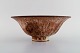 European studio ceramicist. Unique bowl in glazed stoneware. Late 20th century.
