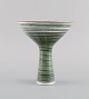 Mari Simmulson (1911-2000) for Upsala-Ekeby. Vase in glazed stoneware. Striped 
design, mid 20th century.
