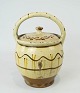Ceramic jar in light colours and in great vintage condition from the 1860s. 
5000m2 showroom