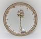 Royal Copenhagen Flora Danica. Mittagessen Platte. Entwurf # 3550. Durchmesser 
22 cm. (1 Wahl). Epipogium aphyllum