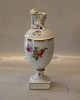493-1754 Egg shaped vase with Cherub on lid 29 x 11 cm Putti Royal Copenhagen 
Saxon Flower
