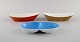 Kenji Fujita for Tackett Associates. Three bowls in porcelain. Dated 1953-56.
