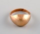 Scandinavian jeweler. Modernist vintage ring in 14 carat gold. Mid-20th century.
