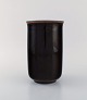 Hans Henrik Hansen for Royal Copenhagen. Vase in glazed stoneware. Beautiful 
glaze in brown shades. 1930/40
