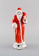 Rare Crown Regal Santa Claus in hand-painted porcelain. Mid-20th century.
