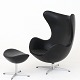 Roxy Klassik 
præsenterer: 
Arne 
Jacobsen / 
Fritz Hansen
AJ 3316 - 
'Ægget' 
lænestol m. 
skammel i 
originalt, sort 
...