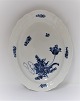 Royal Copenhagen. Blue flower svejfet. Oval dish. Model 1556. Length 36.5 cm. (2 
quality)