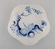 Prof. Heinz Werner for Meissen. Art nouveau bowl in porcelain with hand-painted 
blue orchid on branch. Dated 1977-78.
