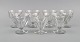 Baccarat, France. Seven Tallyrand glasses in clear mouth-blown crystal glass. 
Mid-20th century.
