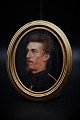 Old oval oil 
portrait 
painting of 
young man 
painted on ...