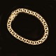 14kt gold bracelet by Bremer Jensen, Randers, Denmark. L: 19,5cm. W: 7mm. W: 
20gr