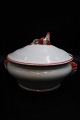 Old Swedish Gustavsberg Christmas terrine in faience, decorated Santa on the 
lid...
