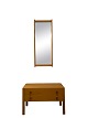 Entrance set in the form of Mirror and Low Chest of Drawers - Light Oak - Danish 
Design - 1960
Great condition
