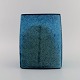 Stogo, Danmark. Stilren vase i glaseret keramik. Smuk glasur i turkis nuancer. 
1960/70