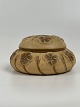 Art Nouveau ceramic lidded jar from Soholm, 
Bornholm, Denmark with floral motifs