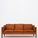 Børge Mogensen / Fredericia Furniture
BM 2213 - Reupholstered 3-seater sofa in Klassik Cognac (aniline leather). 
KLASSIK offers the sofa in textile or leather of your choice. Please contact us 
for more information.
Availability: 6-8 weeks
Renovated
