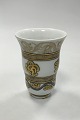Bing og Grøndahl Art Nouveau vase med gulddekoration. Signeret af Jo Hahn Locher 
No 630