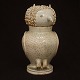 Stoneware owl vase. Denmark circa 1880. H: 32cm