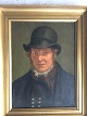 Maleri af August Schiøtt - Bonde fra Læsø.