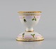 Royal Copenhagen Flora Danica egg cup in hand-painted porcelain with flowers and 
gold decoration. Model number 20/3530.
