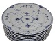 Blue Fluted Half LaceLarge dinner plate 25 cm. #571