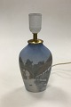 Bing & Grøndahl Art Nouveau Vase omdannet til lampe No 1302/6238