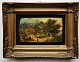 Miniature maleri med landskab 19. århundrede