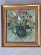 Ole Buus Larsen præsenterer: Maleri af Anders Hune - Krukke med tulipaner 1921.