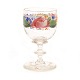 Aabenraa Antikvitetshandel præsenterer: Emaljedekoreret vinglas. Fremstillet ca. år 1860. H: 11,9cm