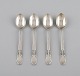 Halgreen, Danish silversmith. Four coffee spoons in silver (830). Dated 1925.
