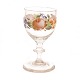 Rosendekoriertes glas. Hergestellt um 1860. H: 11,6cm