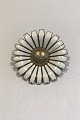 A. Michelsen Forgyldt Sterling Sølv Marguerit Broche