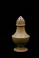 Old salt sprinkle in ocher colored faience with fine patina.
Height: 11cm...