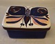 Aluminia 131-2823 Tenera Box Ingv. O 1958  decorated with butterfly by Inge-Lise 
Koefoed 
