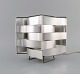 Max Sauze (b.1933), French designer. Table lamp in aluminum. 1970s / 80s.
