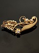 GEORG JENSEN vintage guld broche