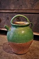 Old 1800s 
pottery jars 
with pouring 
spouts from the 
...