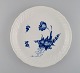 Large Royal Copenhagen Blue Flower Curved round dish. 1960s. Model number 
10/1691.
