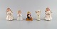 Five porcelain figurines. Angels and children. 1980s.
