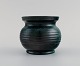 Paul Dresler (1879-1950) for Grotenburg, Tyskland. Urtepotte / vase i glaseret 
stentøj. Smuk glasur i grønne nuancer. 1930/40