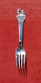 Little Claus and Big Claus child's fork of Danish solid silver