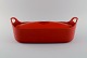 Timo Sarpaneva for Rosenlew, Finland. Rare cast iron fish tureen in red enamel. 
Mid-20th century.
