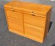 Danish design 
jalousie 
cabinet in 
light oak, 20th 
century.