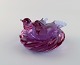 Archimede Seguso (1909-1999), Venice. Murano sculpture in mouth blown art glass. 
Two nesting doves. Italian design, 1970s.
