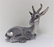 Dahl Jensen. Porcelænsfigur. Antilope. Model 1237. Længde 18,5 cm. (1 sortering)