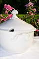 Royal Copenhagen White Half lace Soup tureen