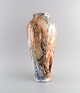 Arabia, Finland. Stor art deco vase i glaseret fajance. Smuk marmoreret glasur. 
1920/30