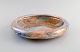 Arabia, Finland. Art deco bowl in glazed faience. Beautiful marbled glaze. 
1920s/30s.
