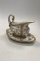 Danam Antik 
presents: 
Bing and 
Grøndahl 
Rosenborg Gravy 
Boat with Goat 
heads handles